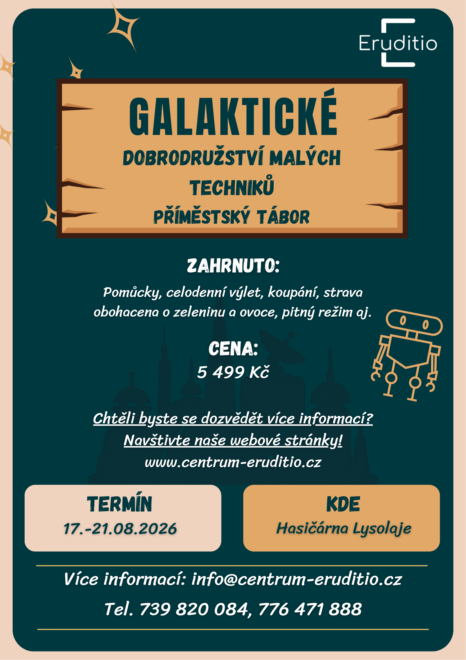 Tábor - plakát Lysolaje Galaktické dobrodružství
