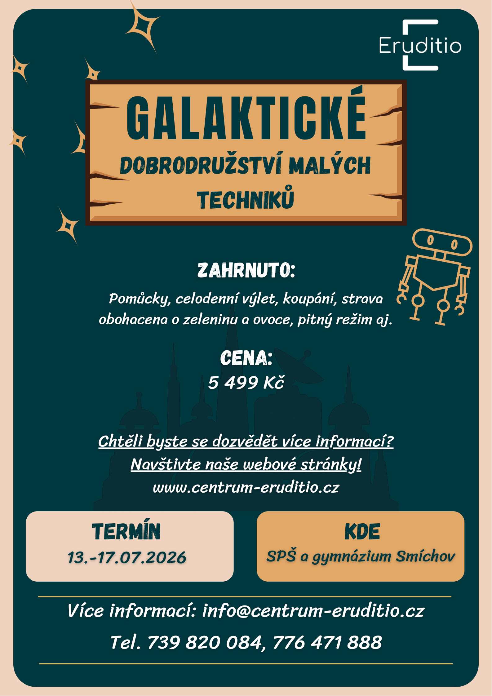 Tábor - plakát Smíchov Galaktické dobrodružství