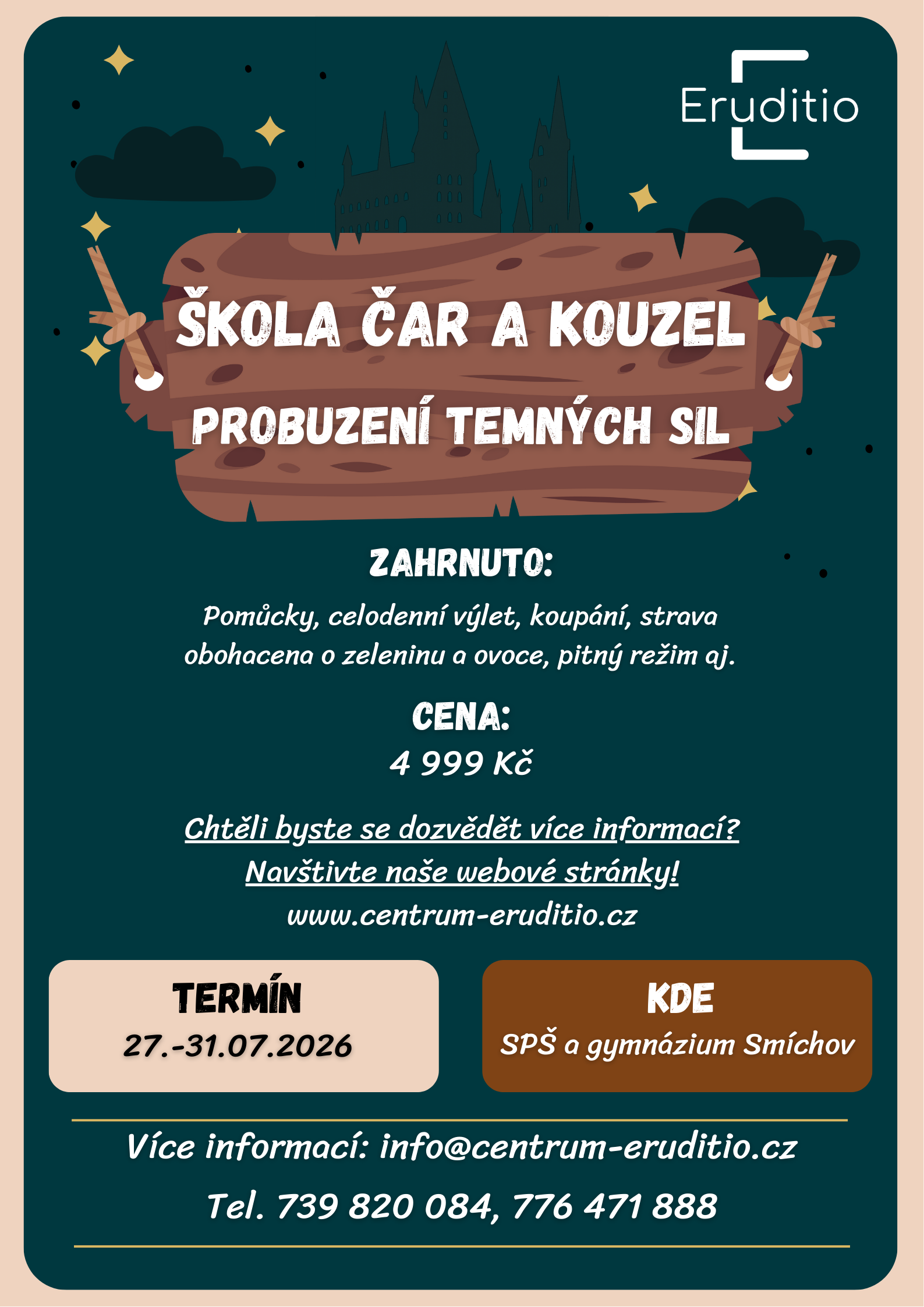 Tábor - plakát Smíchov Harry Potter a Probuzení temných sil